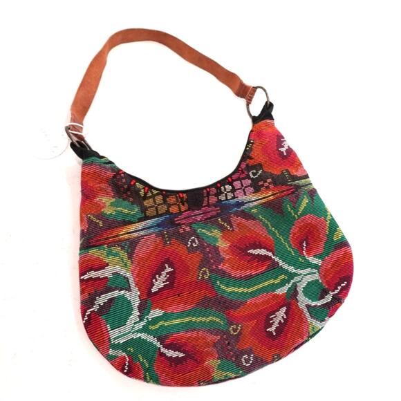 Altiplano Chichi Guatemalan Poppy Tapestry bag NWT Beautiful Fall Colors - Picture 6 of 10